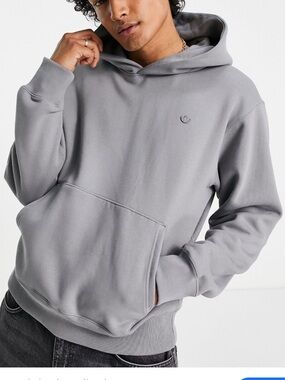 adidas Grey Pullover Hoodie